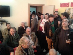 Grande entusiasmo e sala stampa della sede sociale gremita per la 