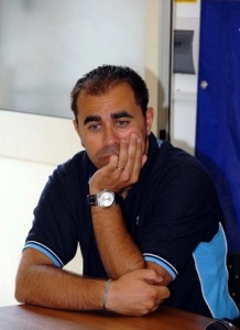 L'allenatore Peppe Romeo, al ritorno sulla panchina bianco blu 