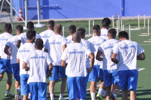 La Virtus Francavilla in allenamento