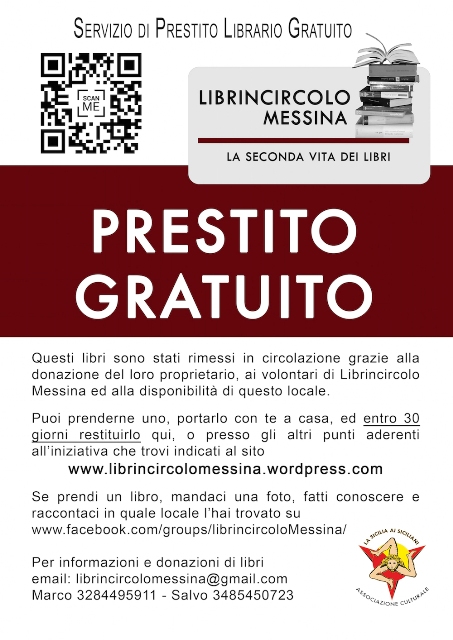 Il cartellino di Librincircolo Messina