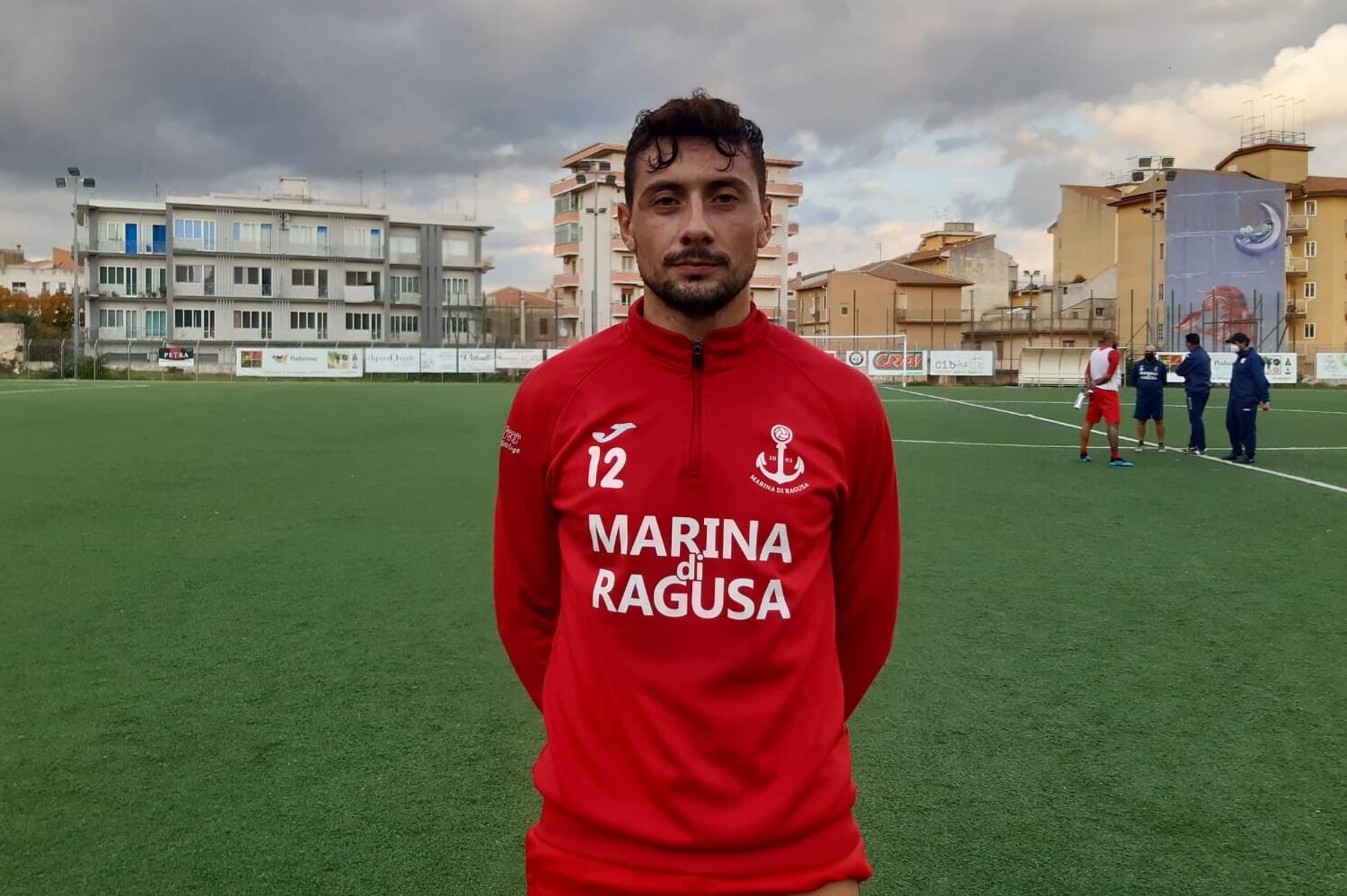 Simone Caruso con la maglia del Marina di Ragusa