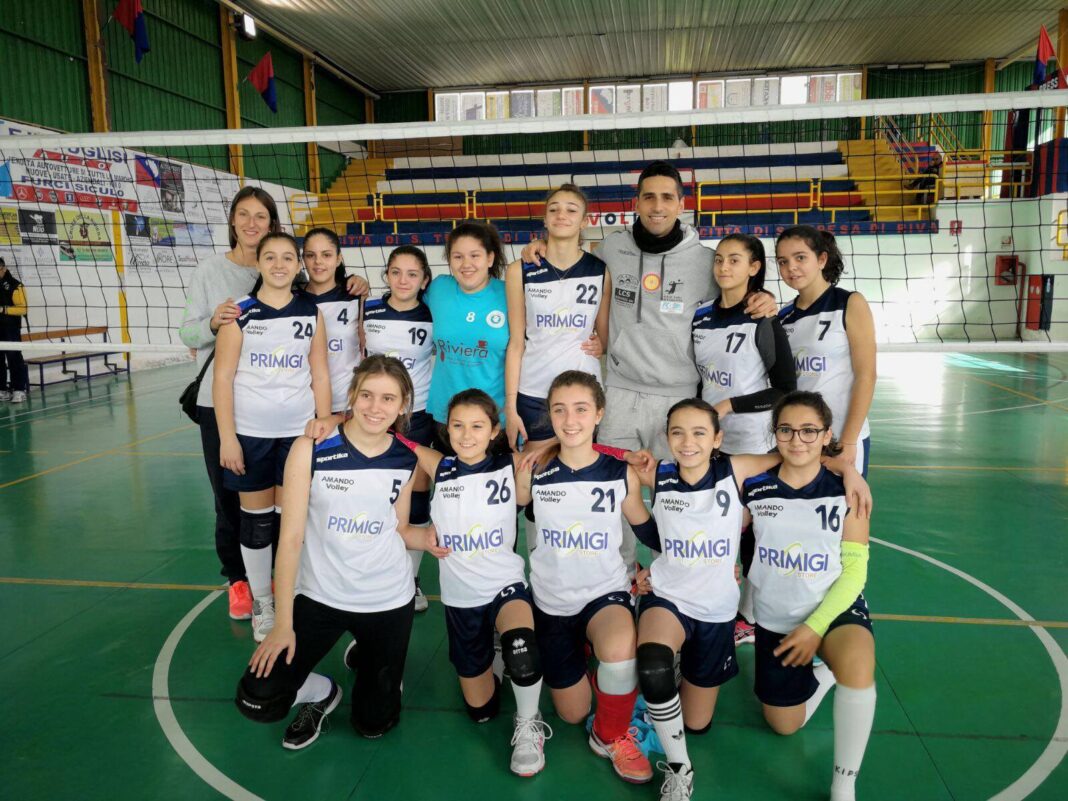 Una formazione giovanile dell'Amando Volley