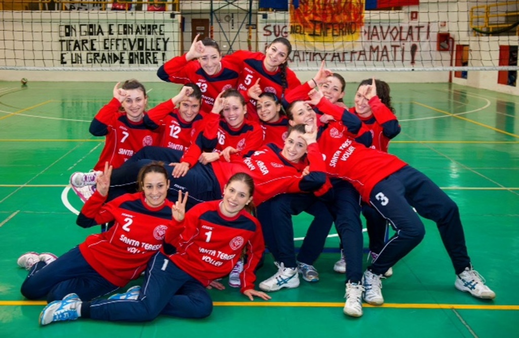 Le ragazze dell'Effe Volley Santa Teresa