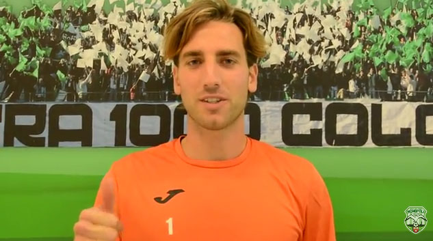 Il nuovo portiere del Monopoli Matteo Pisseri