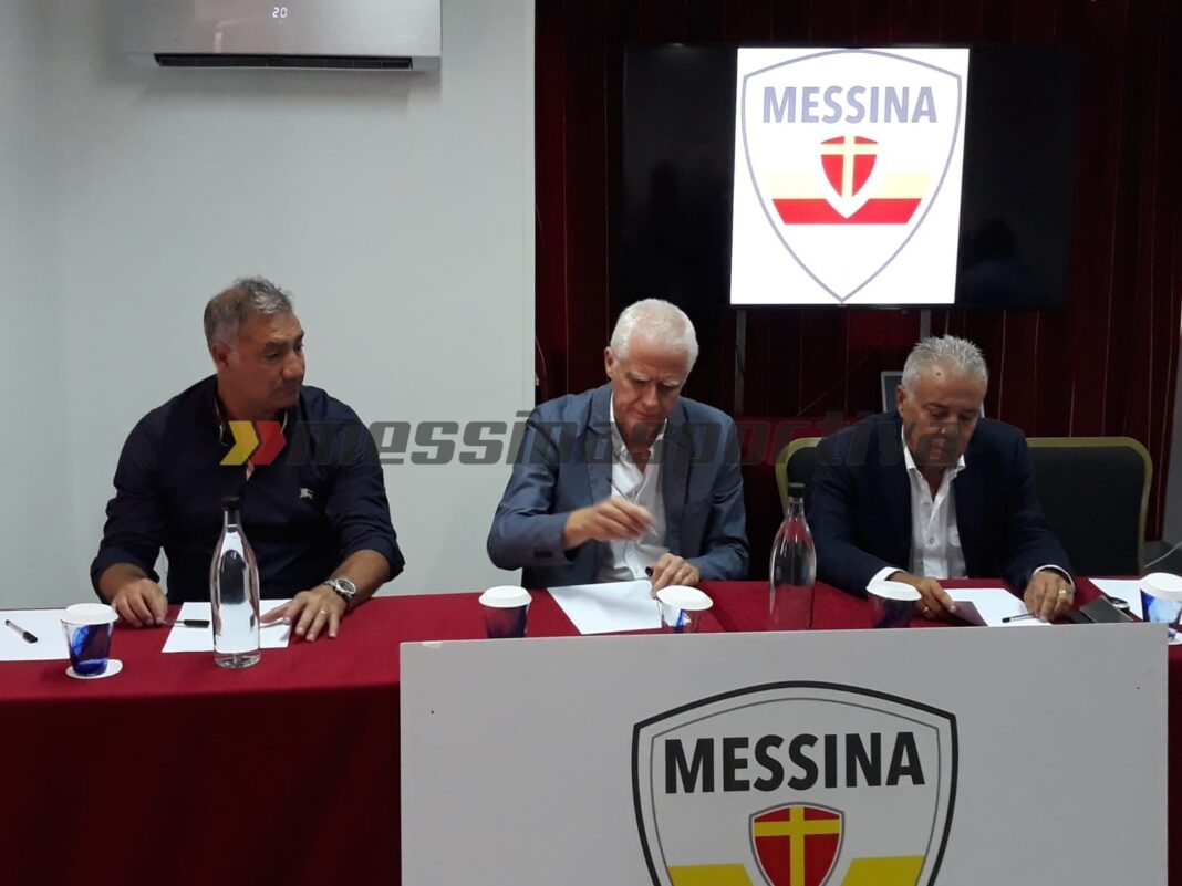 L'ACR Messina presenta alla stampa il nuovo tecnico, Pietro Infantino ed il nuovo direttore sportivo, Adriano Polenta