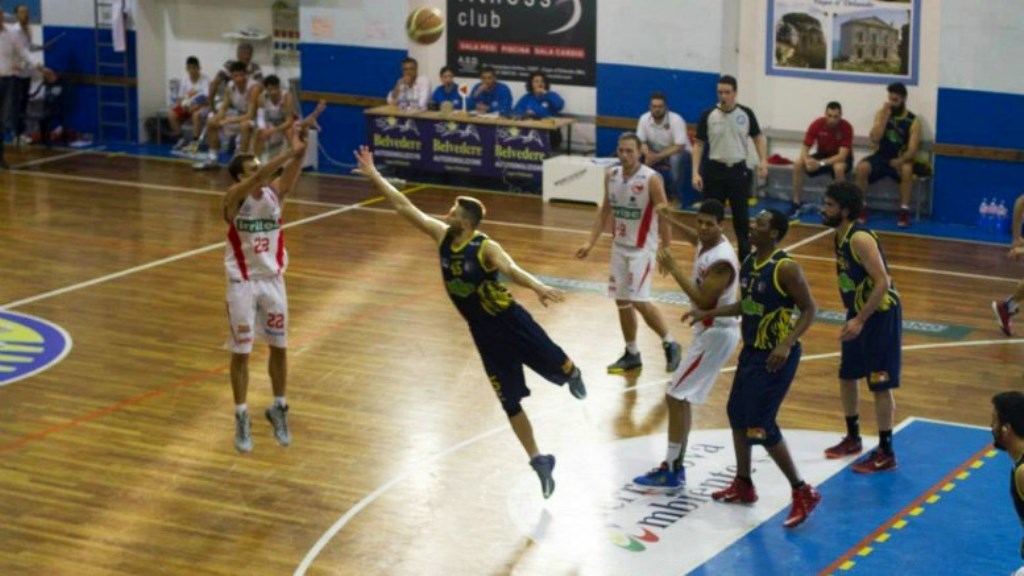 Una immagine del match fra la Costa d'Orlando e Scafati