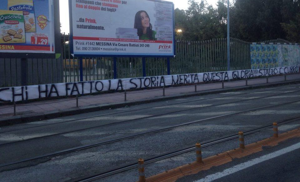 striscione pro Ciccio Currò