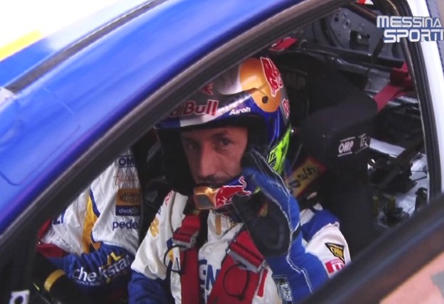 Tony Cairoli in versione pilota di rally