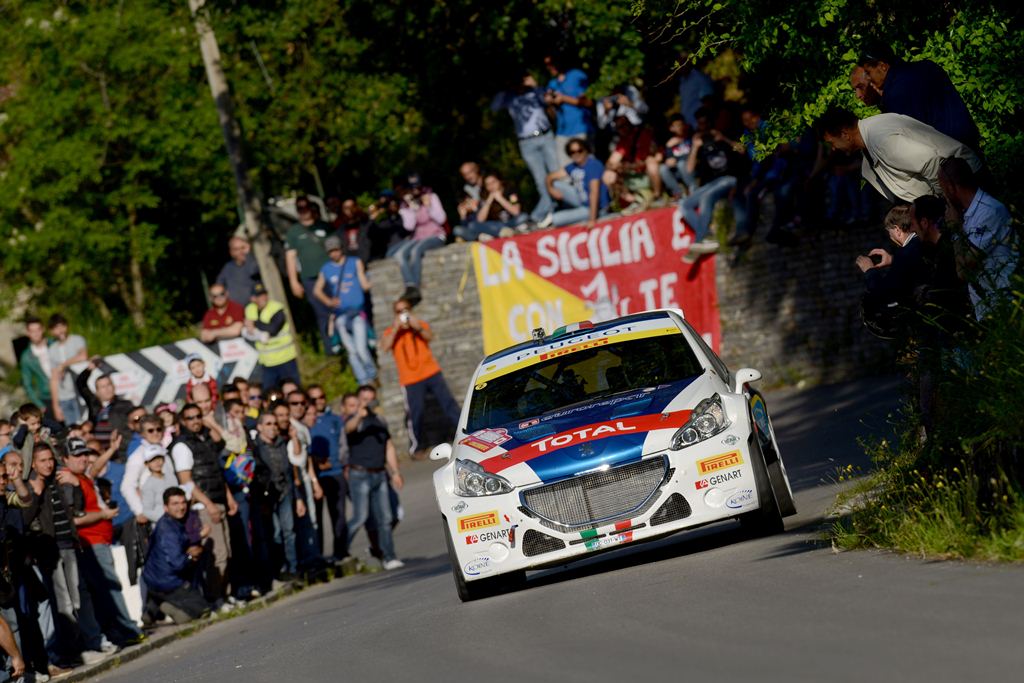 Paolo Andreucci, Anna Andreussi (Peugeot 208 R5, #6 Racing Lions) PS8 Lascari