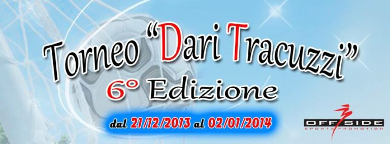 Al via sabato il Memorial “Dari Tracuzzi”