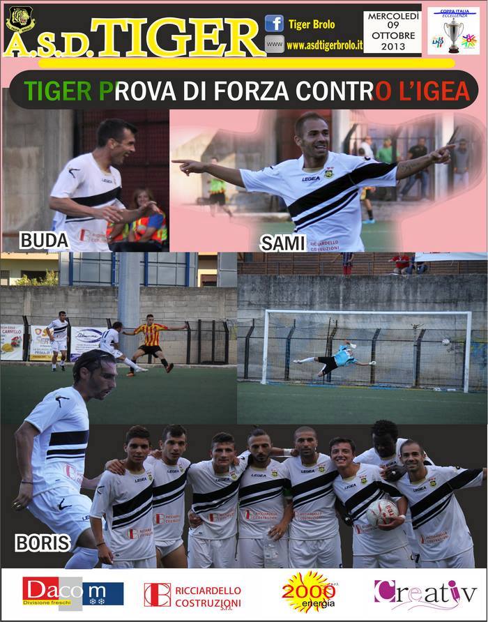 Coppa Italia d’Eccellenza: La Tiger Brolo serve il poker all’Igea Virtus